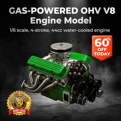 🎉Flash Deal: 60% OFF + FREESHIPPING 🔥TLOPA® Gas-powered OHV V8 Small-Block Engine Model Kit