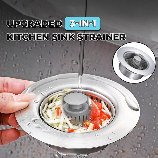 Trilumia® Upgraded 3-in-1 Kitchen Sink Drain Strainer