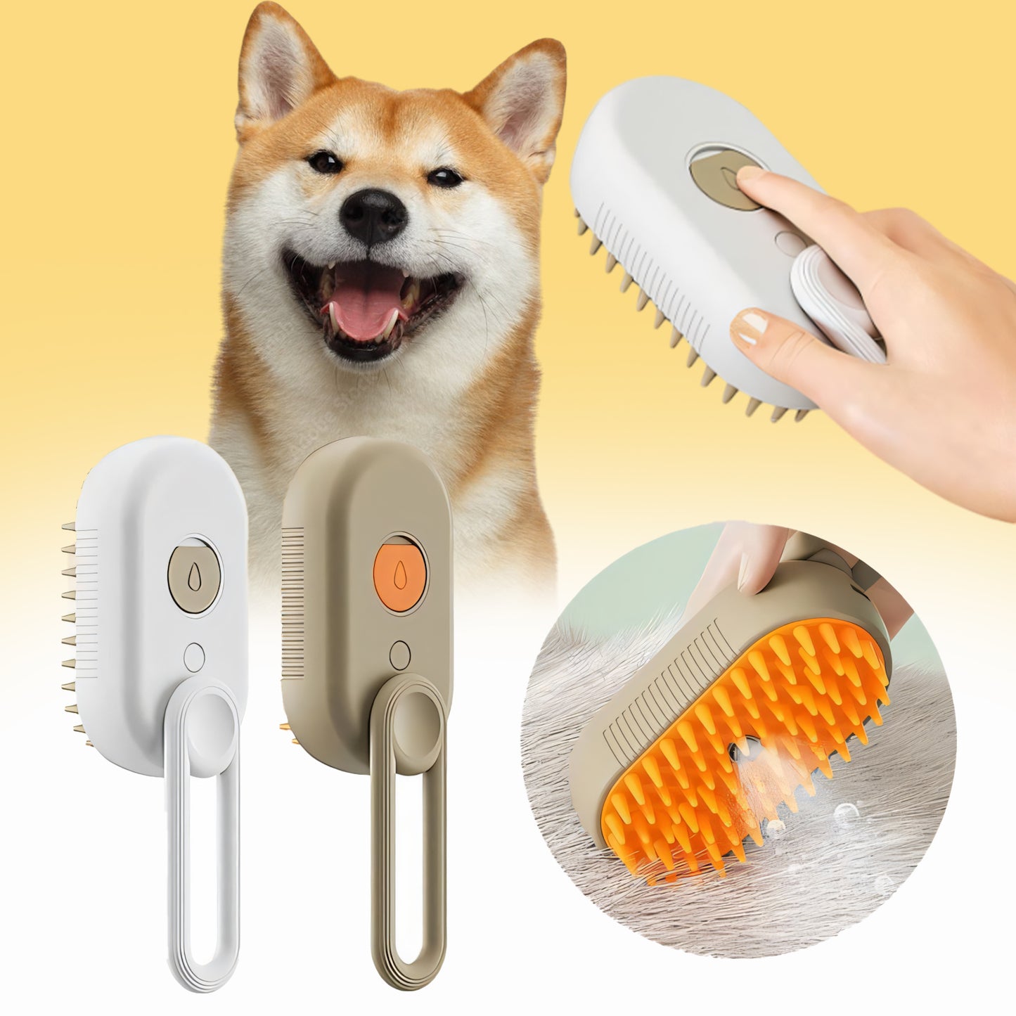 🐾TLOPA® Pet Spray Grooming Brush 😺 🐶