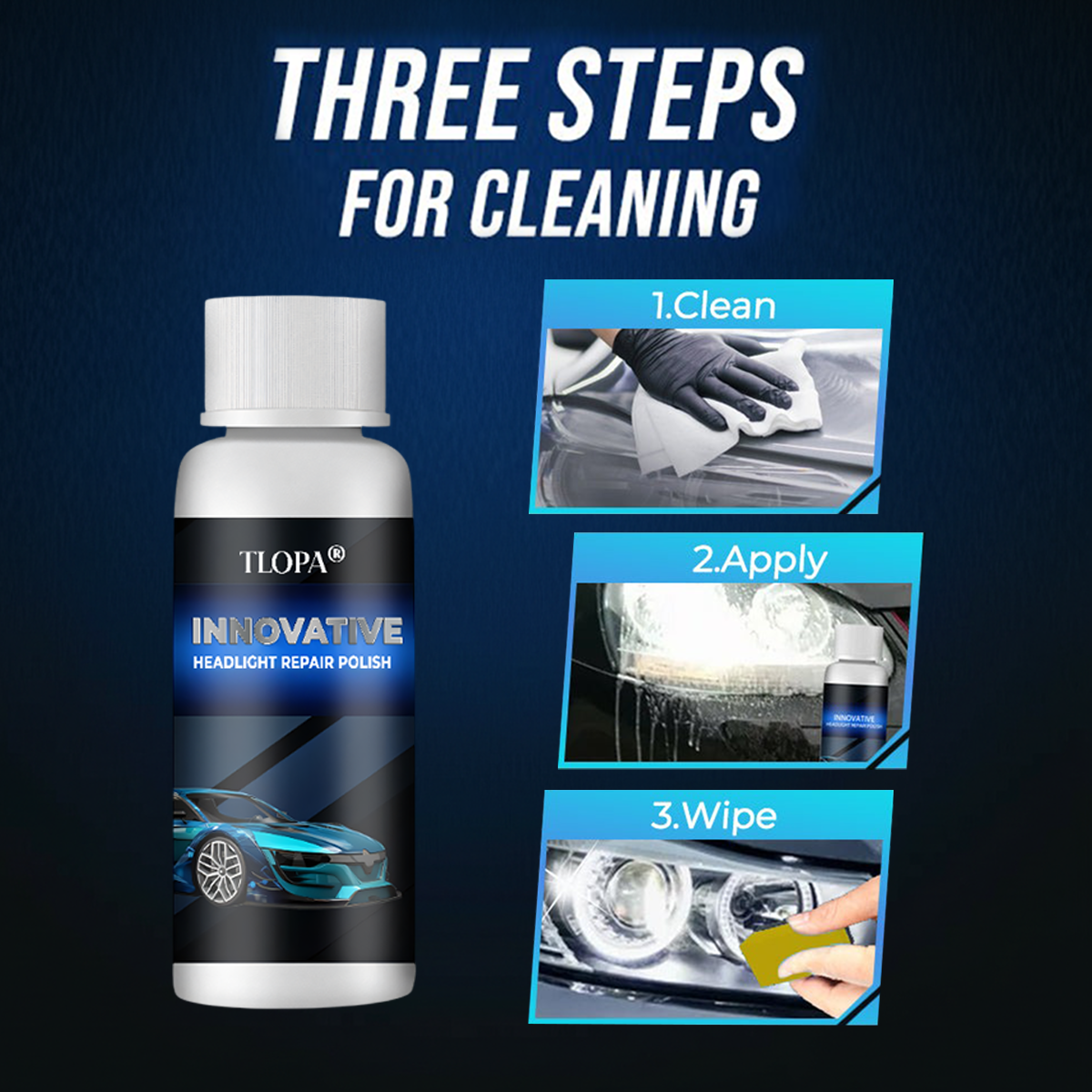 🎉 Exclusive 60% OFF Offer!!🔥TLOPA® Car Headlight Repair Fluid