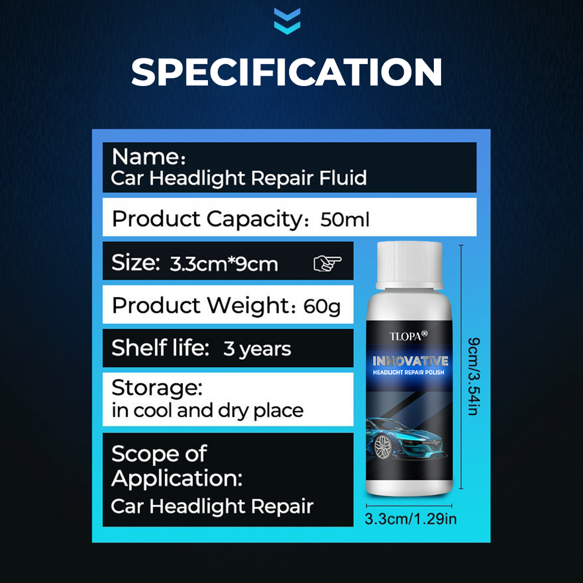 🎉 Exclusive 60% OFF Offer!!🔥TLOPA® Car Headlight Repair Fluid