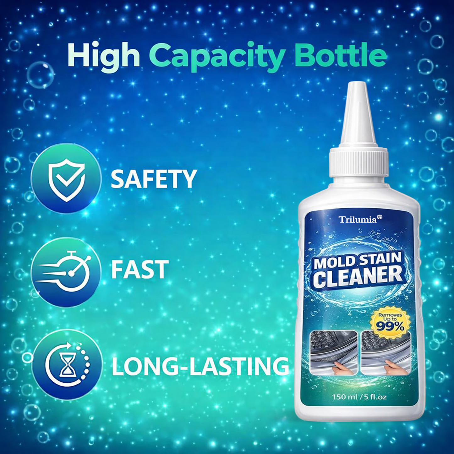 Trilumia Powerful Multifunctional Mold Stain Cleaner 🎇 New-Year Sale: 60% Off 🔥