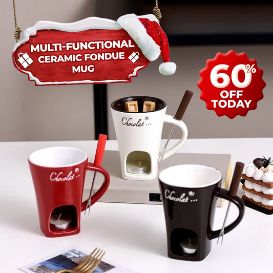 🎉NEW 2025 HOLIDAY VERSION + 60% OFF DEAL🎁TLOPA® Multi-Functional Ceramic Fondue Mug