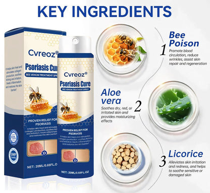 Cvreoz® Psoriasis Cure Bee Venom Treatment Spray 🔥NEWEST VERSION: SALE 60% OFF🐝