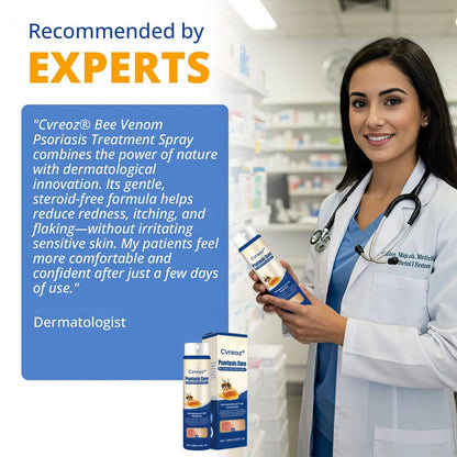 Cvreoz® Psoriasis Cure Bee Venom Treatment Spray 🔥NEWEST VERSION: SALE 60% OFF🐝