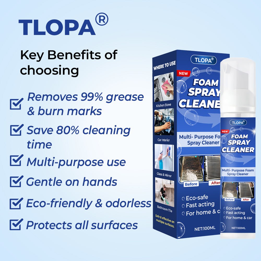 LIMITED TIME SALE OFF 60% 🔥 Tlopa® Multi-Purpose Foam Spray Cleaner