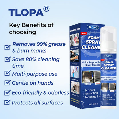 LIMITED TIME SALE OFF 60% 🔥 Tlopa® Multi-Purpose Foam Spray Cleaner