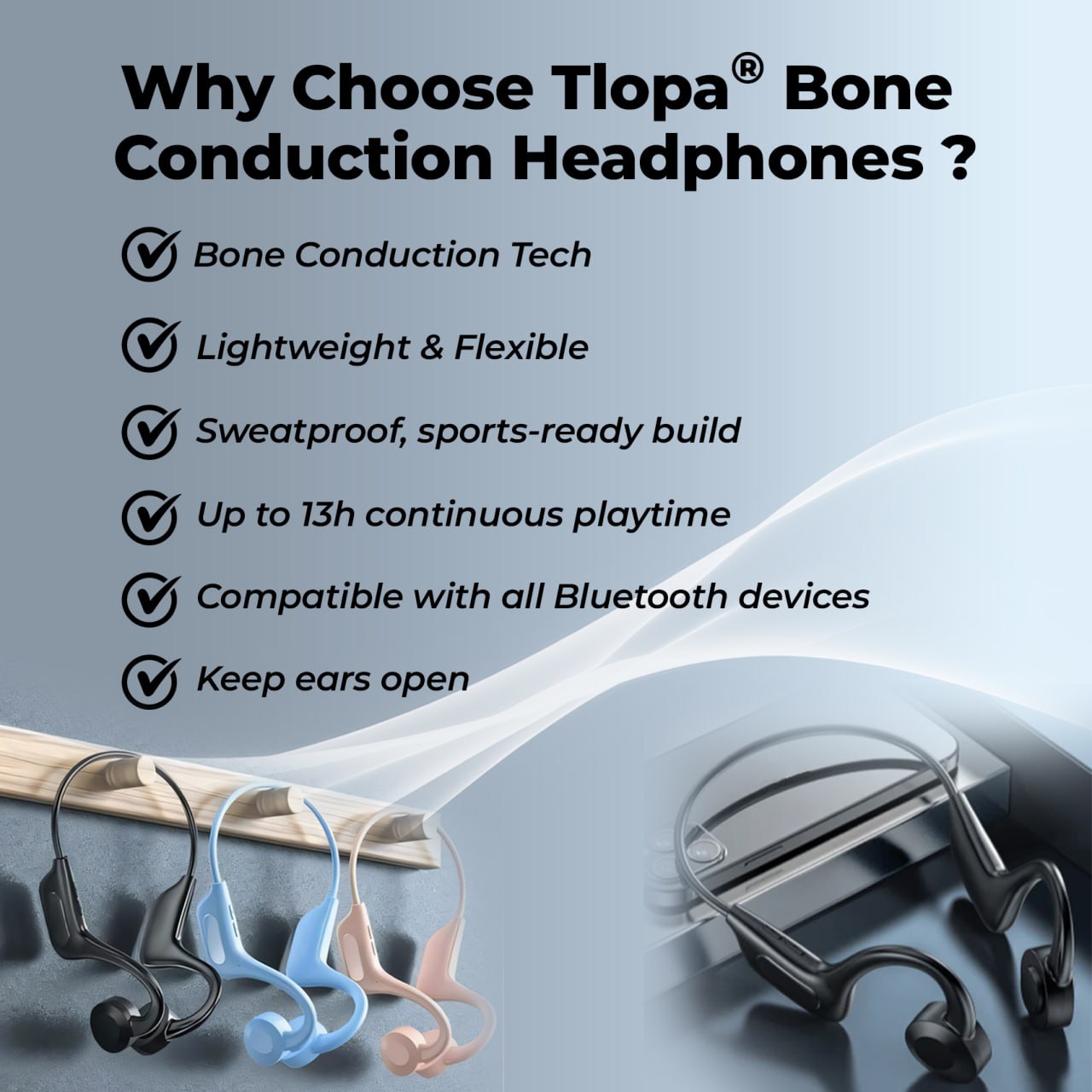 2025 Tlopa® Bone Conduction Headphones🎧