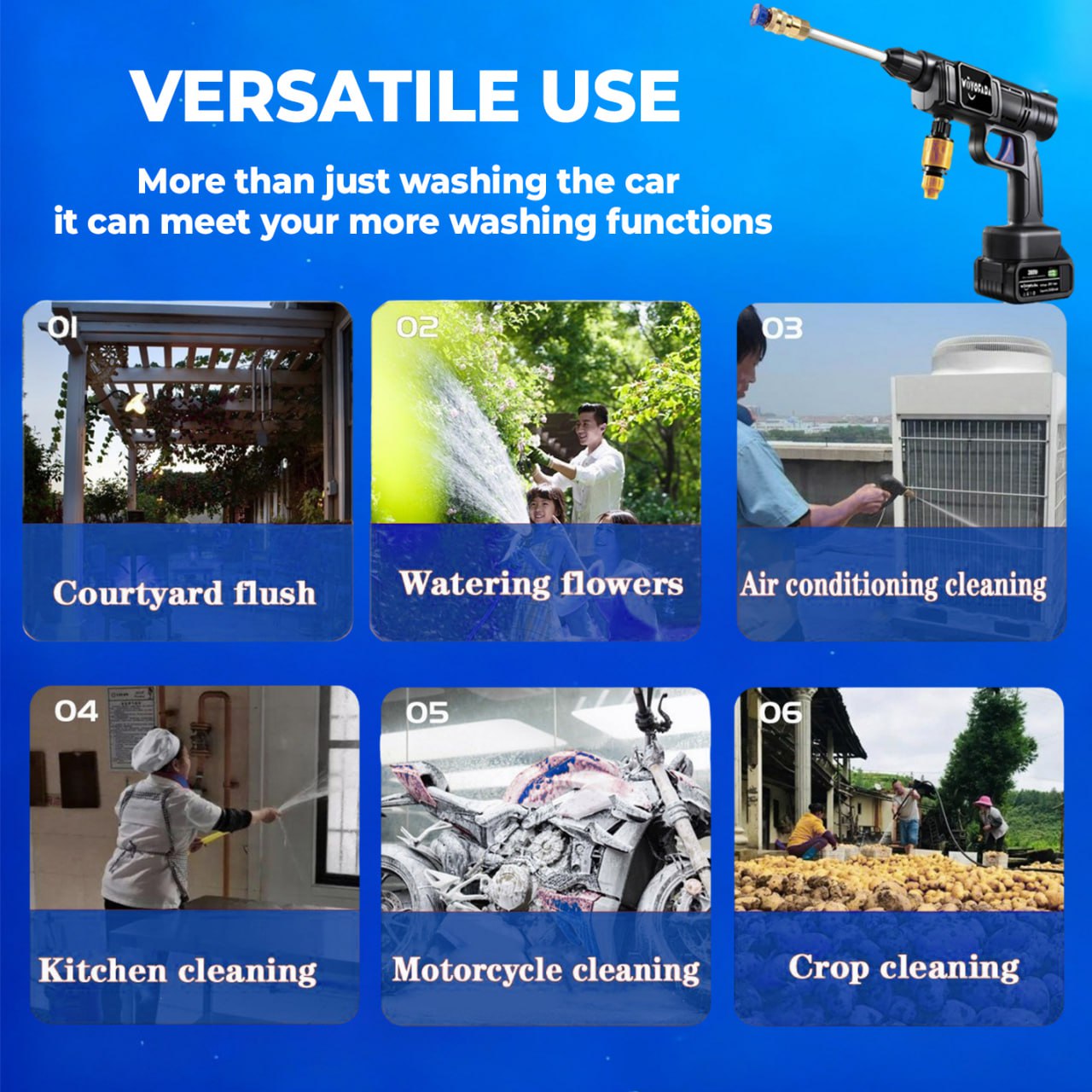 ⏰ Exclusive Deals 60% OFF 🔥 TLOPA® Cordless Portable High-Pressure Washer