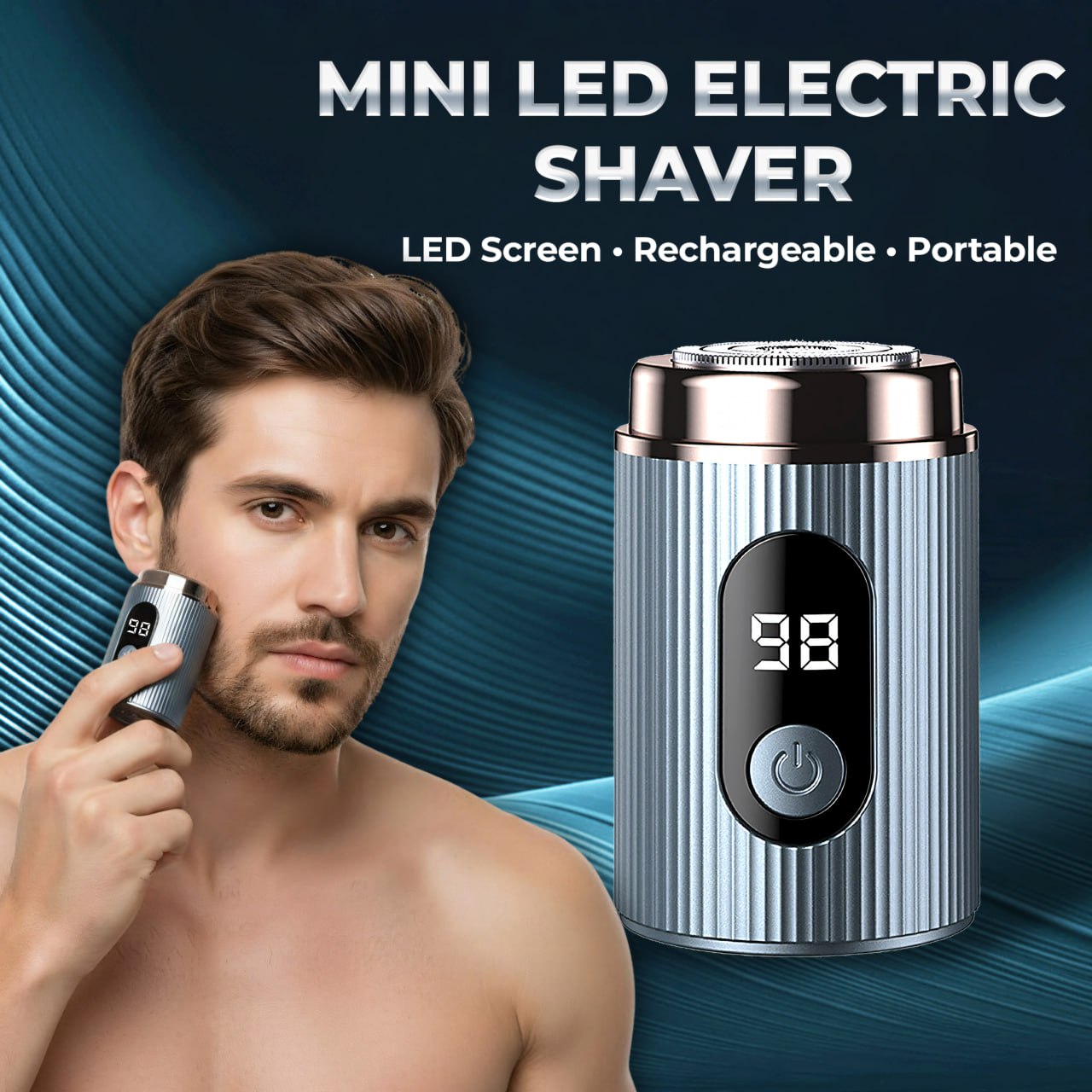 ⏰NEWEST VERSION: SALE 60% OFF🔥 TLOPA® Mini Rechargeable Beard Razor LED