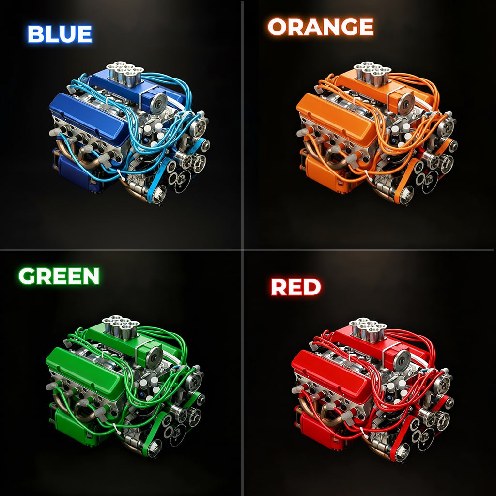 🎉Last Day Promotion 60% OFF🔥TLOPA® Gasoline V8 Mini Power Engine Kit