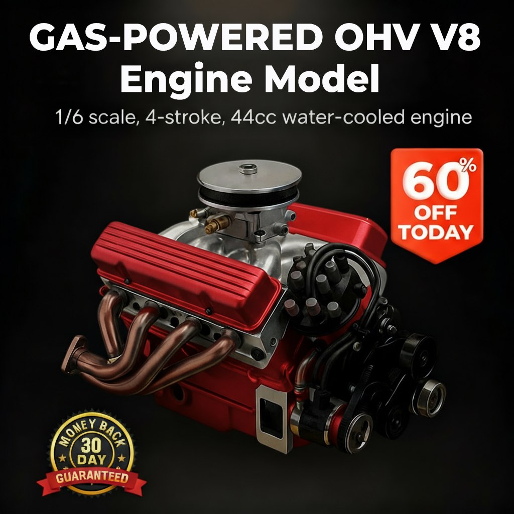 TLOPA® Gas-Powered OHV V8 Small-Block Engine Model Kits