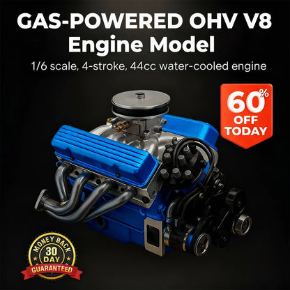 TLOPA® Gas-Powered OHV V8 Small-Block Engine Model Kits