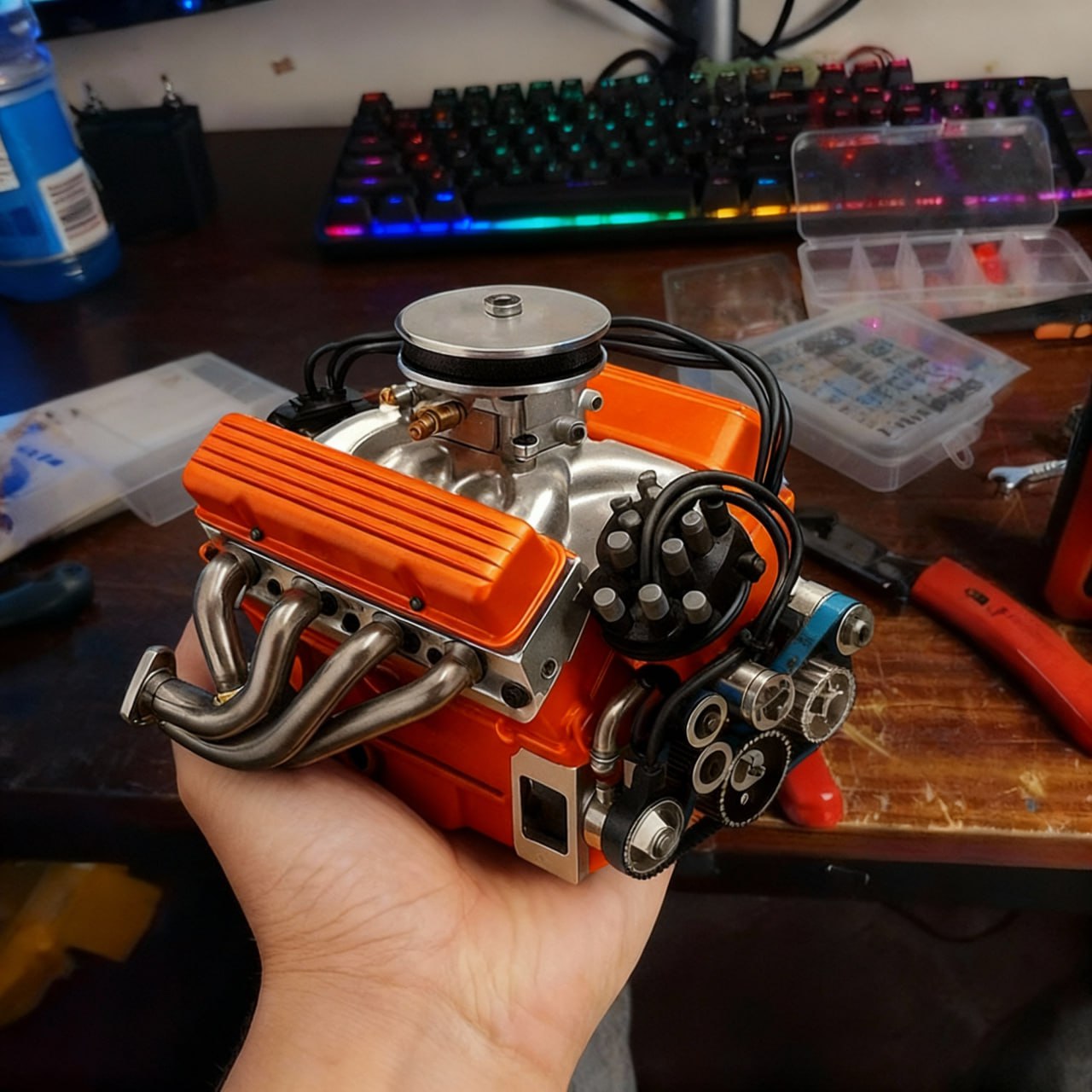 TLOPA® Gas-Powered OHV V8 Small-Block Engine Model Kits