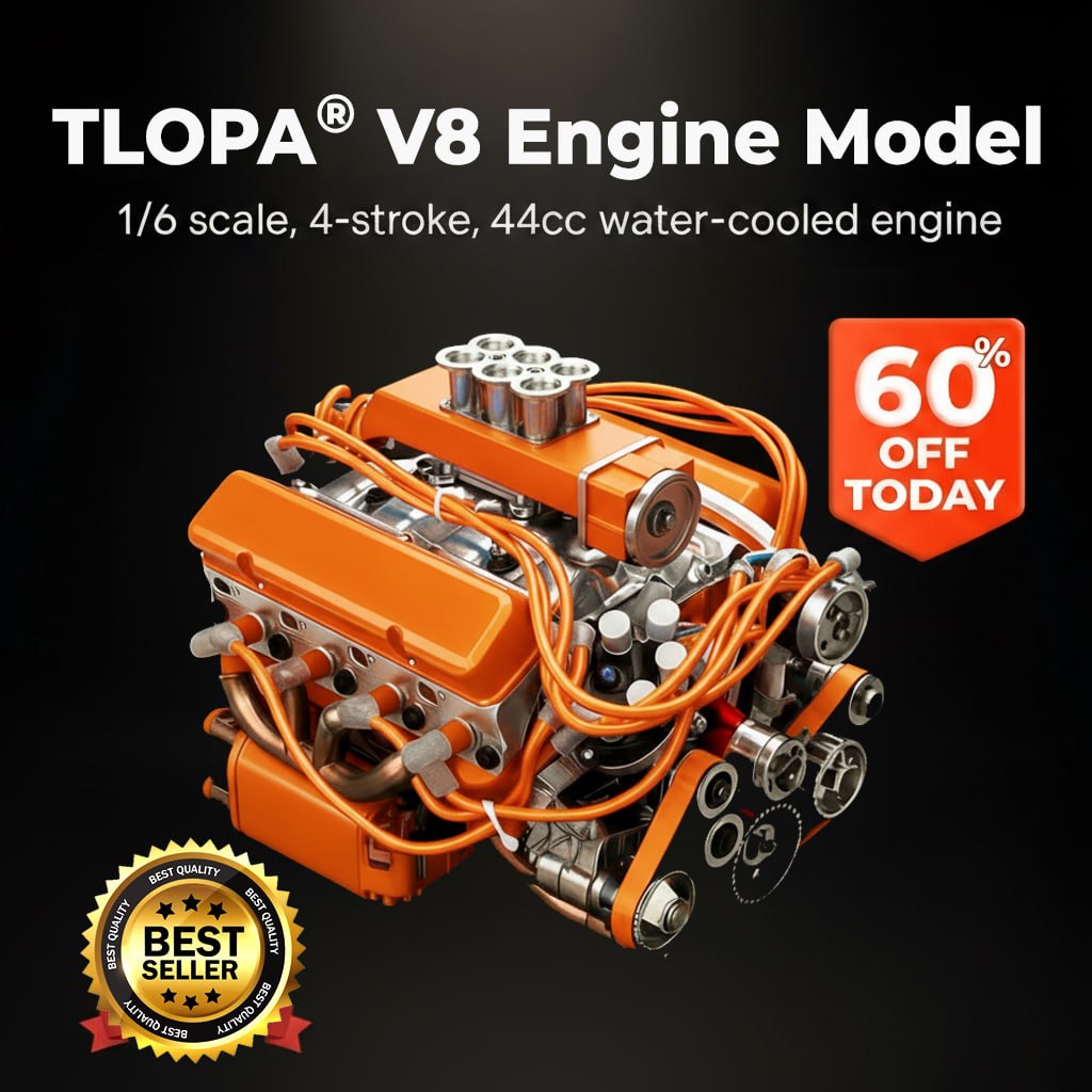 TLOPA® Gasoline V8 Mini Power Engine Kit