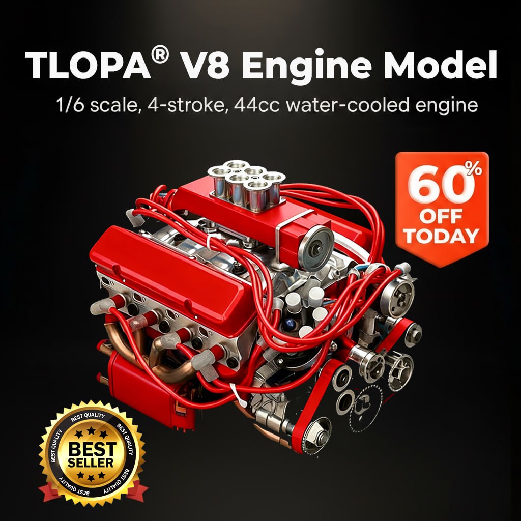TLOPA® Gasoline V8 Mini Power Engine Kit