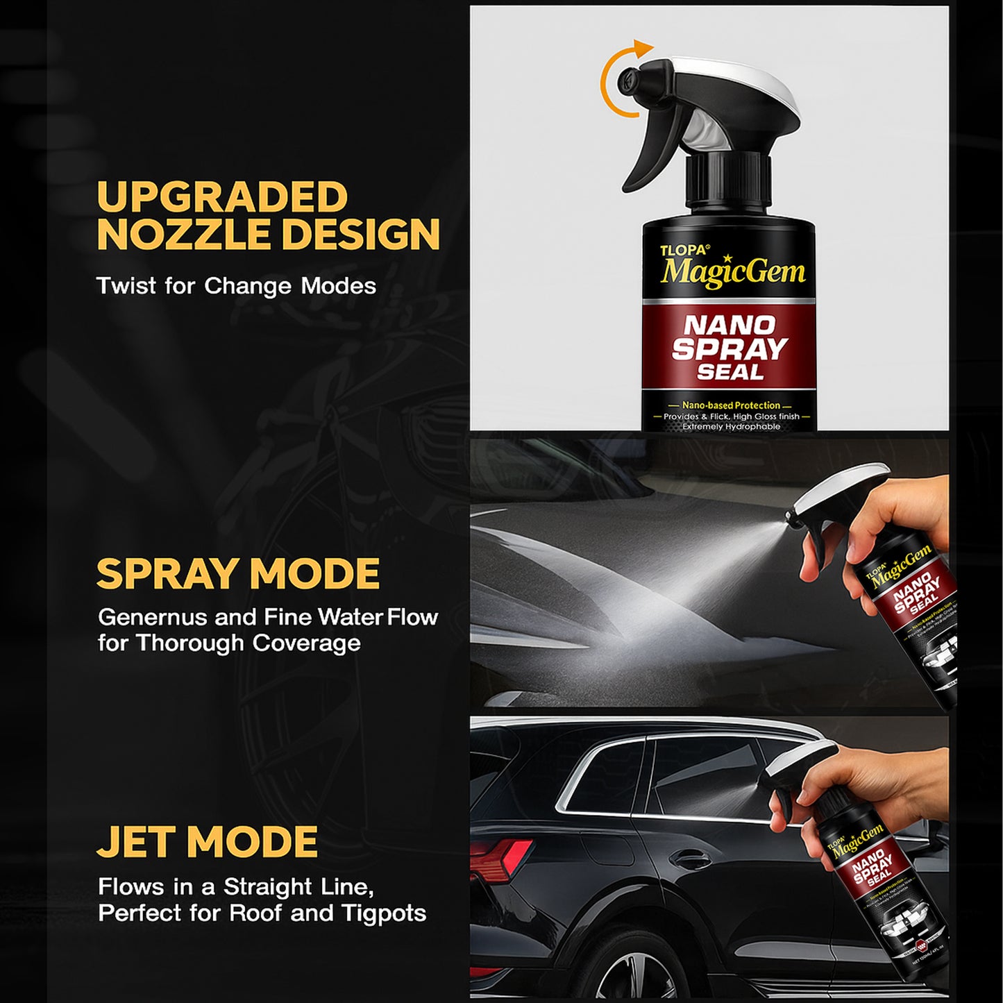 ⏰ Last Day Promotion: 60% OFF 🔥 TLOPA® Magic Gem Car Coating Spray